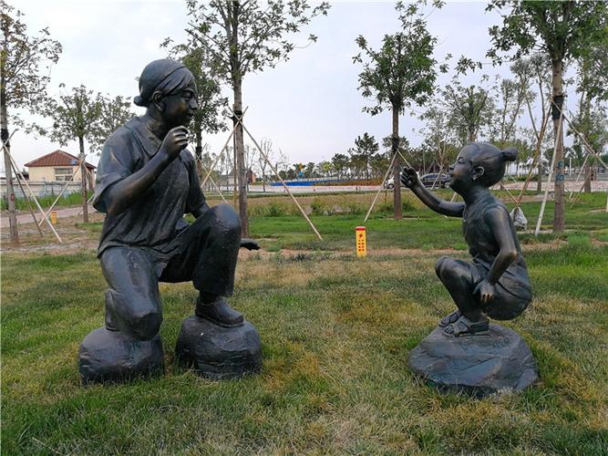 铸铜园林景观雕塑 永恒的艺术与自然之约