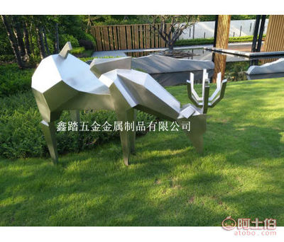 【园林景观不锈钢鹿雕塑仿真动物不锈钢雕塑】邹有为 - 个体经营 - 产品库